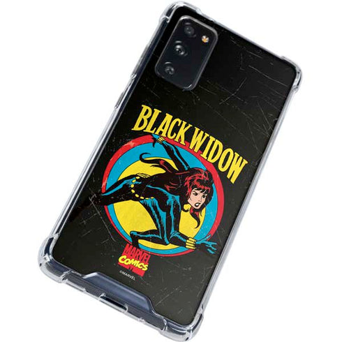 Marvel Classic Comics Black Widow Galaxy S20 FE Clear Case